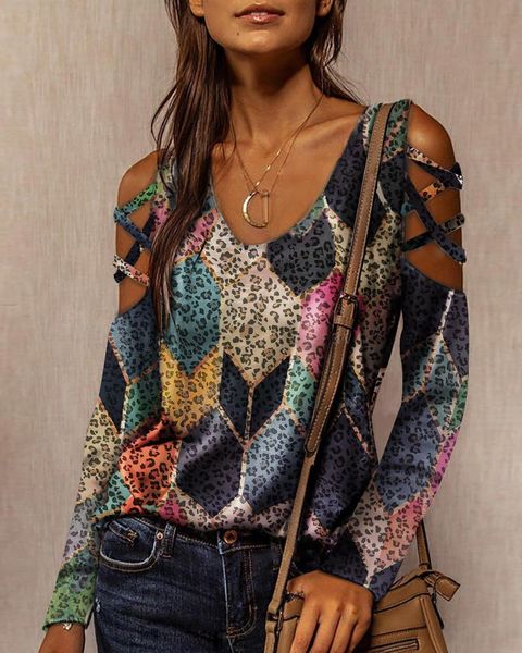 women's blouses & shirts off shoulder blouse women spring elegant o-neck loose pullovers fashion geometric print female casual blu, White
women's blouses & shirts off shoulder blouse women spring elegant o-neck loose pullovers fashion geometric print female casual blu, White