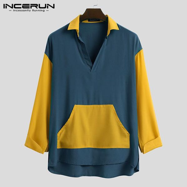 vintage men shirt patchwork long sleeve v neck pockets casual blouse 2021 brand shirts streetwear camisa masculina s-3xl men's, White;black
vintage men shirt patchwork long sleeve v neck pockets casual blouse 2021 brand shirts streetwear camisa masculina s-3xl men's, White;black