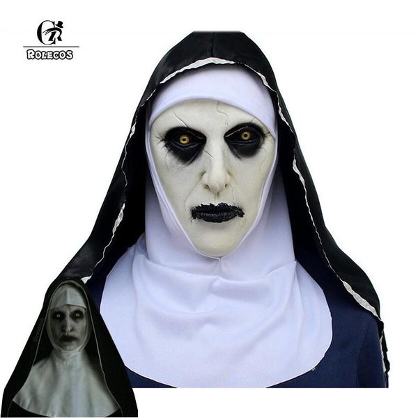 party masks rolecos the conjuring 2 mask nun valak cosplay latex terror horror halloween costume accessory for men women
party masks rolecos the conjuring 2 mask nun valak cosplay latex terror horror halloween costume accessory for men women