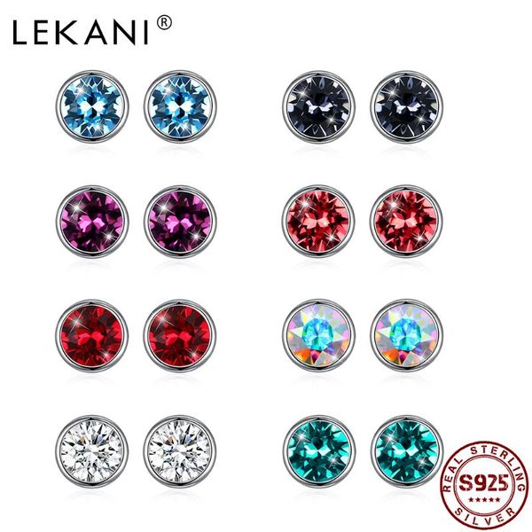 stud lekani s925 sterling silver earrings for women 8 colors round shinning austria crystal female festival gifts, Golden;silver
stud lekani s925 sterling silver earrings for women 8 colors round shinning austria crystal female festival gifts, Golden;silver
