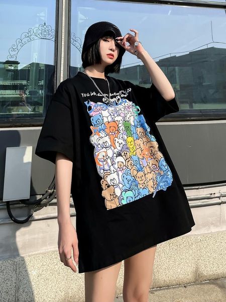 european style hip-hop t-shirt for men women couple 2021 summer casual harajuku round neck cotton streetwear short sleeves men's t-shir, White;black
european style hip-hop t-shirt for men women couple 2021 summer casual harajuku round neck cotton streetwear short sleeves men's t-shir, White;black