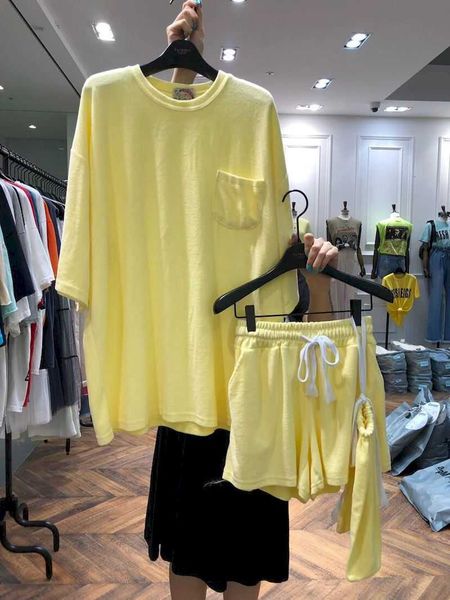women's t-shirt summer womens suit casual sports korea solid color loose round neck short sleeve t-shirt pants two piece set 6ysw, White
women's t-shirt summer womens suit casual sports korea solid color loose round neck short sleeve t-shirt pants two piece set 6ysw, White