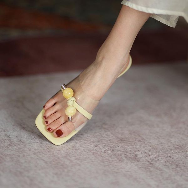 shoes transparent slippers rubber flip flops square heel peep toe slides string bead slipers women low hawaiian block 2021, Black
shoes transparent slippers rubber flip flops square heel peep toe slides string bead slipers women low hawaiian block 2021, Black