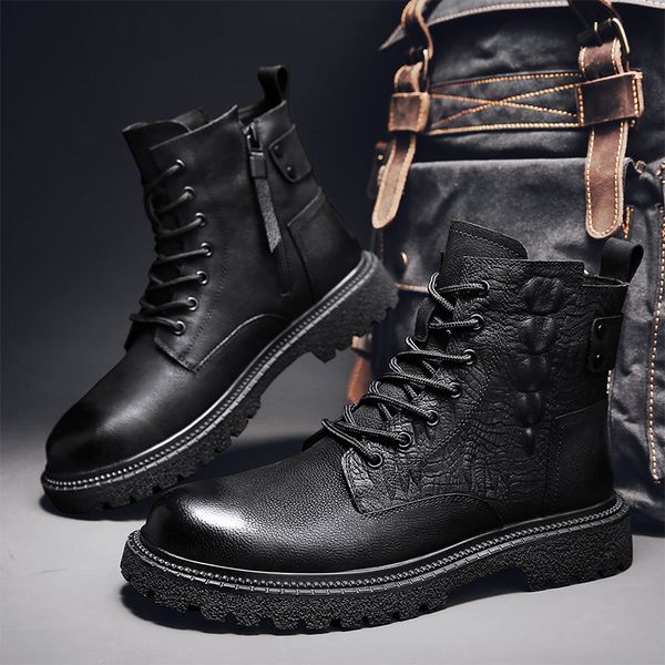 first layer cowhide short tooling boots men's shoes fashion martin boots high winter men's black middle british style
first layer cowhide short tooling boots men's shoes fashion martin boots high winter men's black middle british style