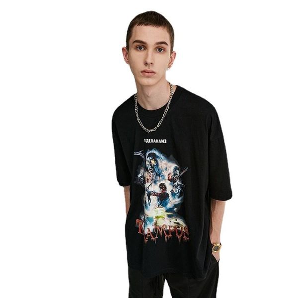 men's t-shirts star actual shooting models 2021 european and american trends high street dark wind devil print oversize short sleeve, White;black
men's t-shirts star actual shooting models 2021 european and american trends high street dark wind devil print oversize short sleeve, White;black