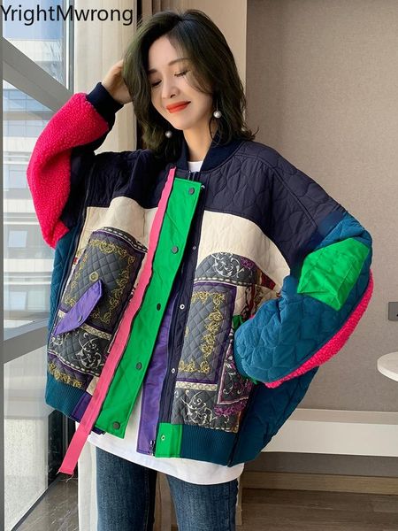 women's jackets colorblock stitch lamb plush sleeve button puffer cotton padded warm bomber baseball jacket winter thick bubble coat wi, Black;brown
women's jackets colorblock stitch lamb plush sleeve button puffer cotton padded warm bomber baseball jacket winter thick bubble coat wi, Black;brown