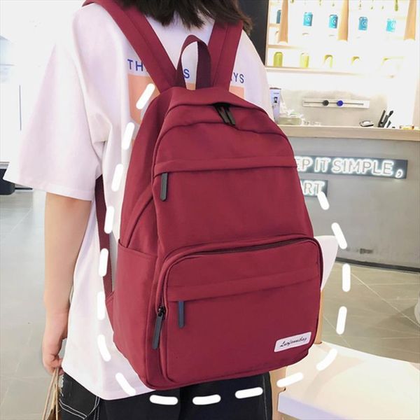 large capacity women waterproof nylon backpack solid color schoolbags fashion female lapshoulder bags travel
large capacity women waterproof nylon backpack solid color schoolbags fashion female lapshoulder bags travel