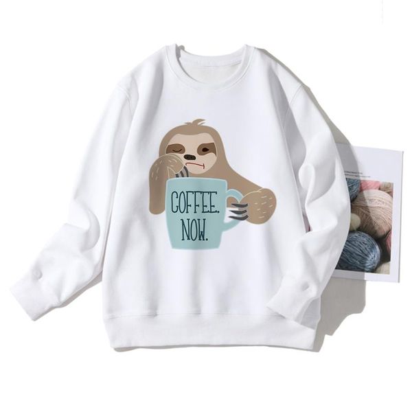 funny sloth cartoon women hoodies coffee now spring cozy easy matching clothing fashion streetwear white sweatshirt brand women's & swe, Black
funny sloth cartoon women hoodies coffee now spring cozy easy matching clothing fashion streetwear white sweatshirt brand women's & swe, Black
