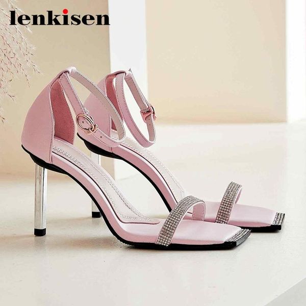 lenkisen sheep suede rhinestones bling three colors big square toe thin high heels buckle straps street fashion sandals l73, Black
lenkisen sheep suede rhinestones bling three colors big square toe thin high heels buckle straps street fashion sandals l73, Black