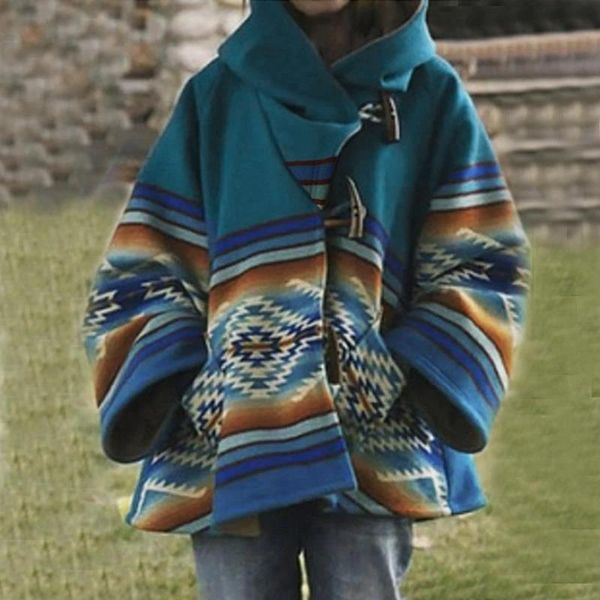 women's wool & blends casual retro printed women hooded coat autumn winter elegant long sleeve jacket claw horn button plus size 5xl, Black
women's wool & blends casual retro printed women hooded coat autumn winter elegant long sleeve jacket claw horn button plus size 5xl, Black