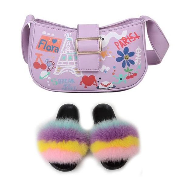 2021flip flops fluffy slippers and handbags furry sandals bags comfortable real fur slides with purses sets women shoes, Black
2021flip flops fluffy slippers and handbags furry sandals bags comfortable real fur slides with purses sets women shoes, Black