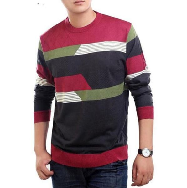 o-neck casual clothing men's stripe sweaters cashmere pullover men long sleeve hooded outwear sweater, White;black 
o-neck casual clothing men's stripe sweaters cashmere pullover men long sleeve hooded outwear sweater, White;black