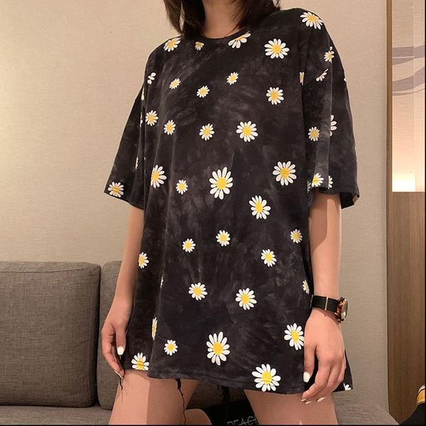 women t shirts flower daisy short sleeved womens loose was thin oversized half clothes tide korean harajuku shirt, White
women t shirts flower daisy short sleeved womens loose was thin oversized half clothes tide korean harajuku shirt, White