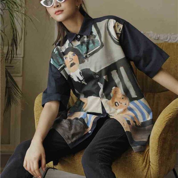 women's two piece pants graffiti aesthetic women shirts loose button up collar shirt short sleeve summer clothing fashio 629j, White
women's two piece pants graffiti aesthetic women shirts loose button up collar shirt short sleeve summer clothing fashio 629j, White
