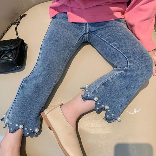 jeans fashion baby girls pearls beading denim pants spring autimn kids elastic waist flared trousers children clothes 2-6years, Blue
jeans fashion baby girls pearls beading denim pants spring autimn kids elastic waist flared trousers children clothes 2-6years, Blue