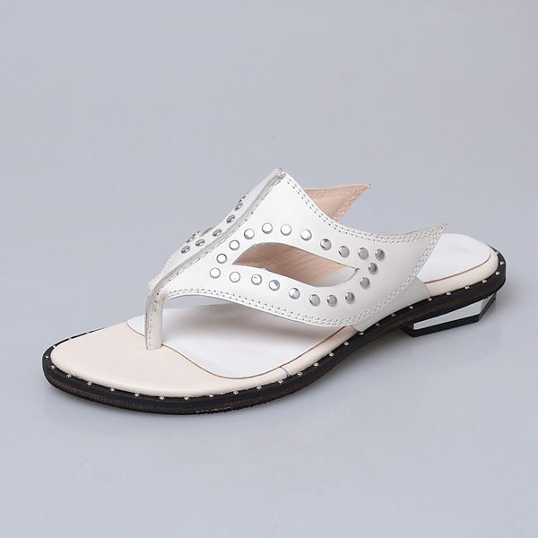 80% off store online prova perfetto rivet stud solid color genuine leather summer slipper for women slip on cozy flip flop outside causal sh, Black
80% off store online prova perfetto rivet stud solid color genuine leather summer slipper for women slip on cozy flip flop outside causal sh, Black