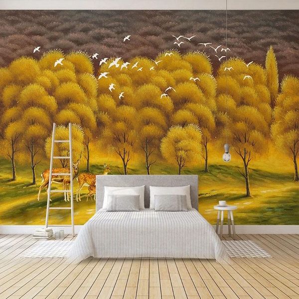 wallpapers custom po wallpaper european style hand painted oil painting golden forest elk flying bird mural background wall home decor
wallpapers custom po wallpaper european style hand painted oil painting golden forest elk flying bird mural background wall home decor