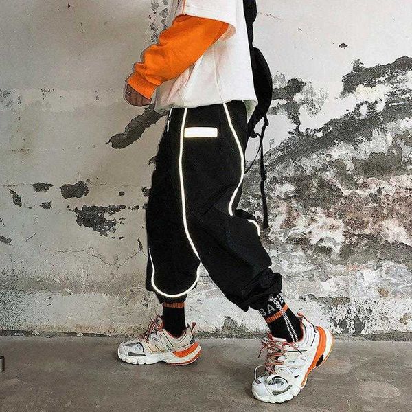 men's pants autumn fashion reflective stripe ankle-length drawstring loose cargo men black gray streetwear q56n
men's pants autumn fashion reflective stripe ankle-length drawstring loose cargo men black gray streetwear q56n