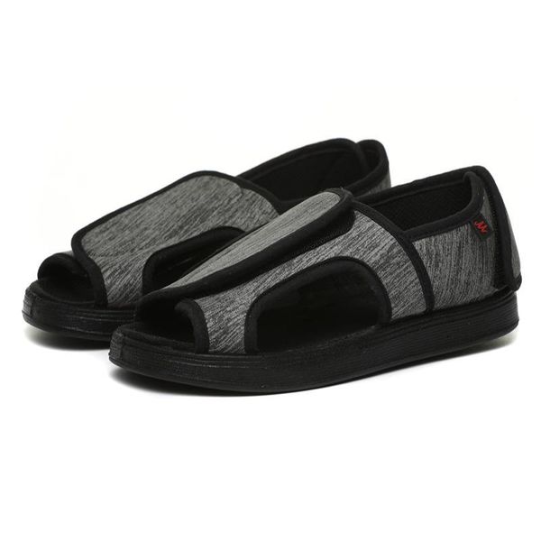 women's summer wide breathable adjustable diabetic shoes patients grey comfortable soft for ladies rubber sandals, Black
women's summer wide breathable adjustable diabetic shoes patients grey comfortable soft for ladies rubber sandals, Black