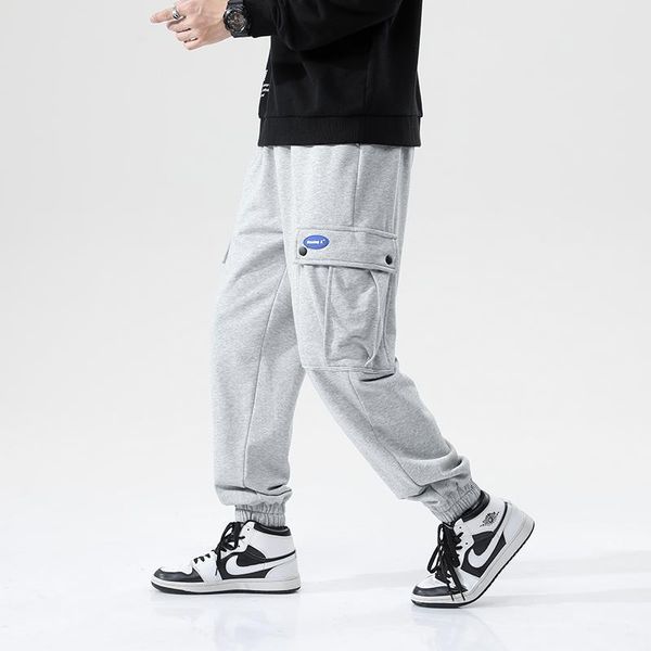 men's pants 2021 brand baggy sweatpants men streetwear grey black cargo jogger male drawsting waist cotton casual trousers
men's pants 2021 brand baggy sweatpants men streetwear grey black cargo jogger male drawsting waist cotton casual trousers
