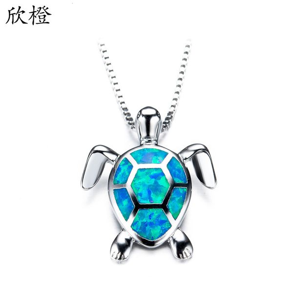 star pendant accsori sea heart turtle necklace, White 
star pendant accsori sea heart turtle necklace, White