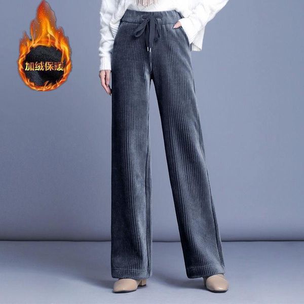 women's pants & capris 2021 winter thick velvet bell bottom trousers elegant corduroy high waist straight leg casual warm wide h04, Black;white
women's pants & capris 2021 winter thick velvet bell bottom trousers elegant corduroy high waist straight leg casual warm wide h04, Black;white
