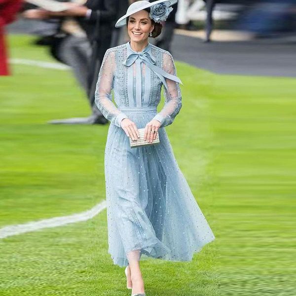 women's tracksuits kate middleton 2021 autumn europe and america designer fashion net yarn dot party official occasion blue wom, Gray
women's tracksuits kate middleton 2021 autumn europe and america designer fashion net yarn dot party official occasion blue wom, Gray