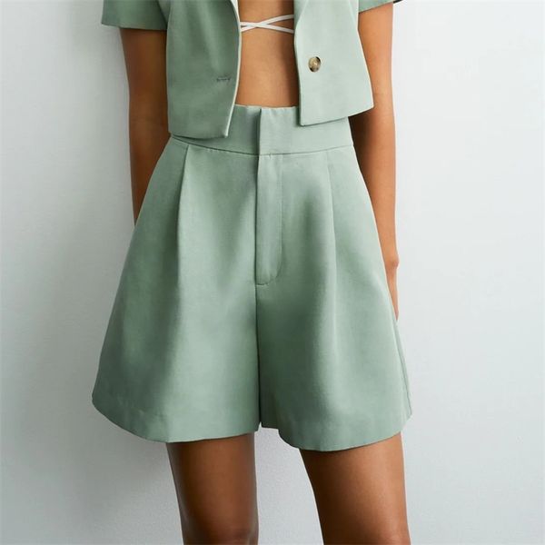women summer casual linen shorts za high waist solid loose female elegant street clothes 210513, White;black
women summer casual linen shorts za high waist solid loose female elegant street clothes 210513, White;black