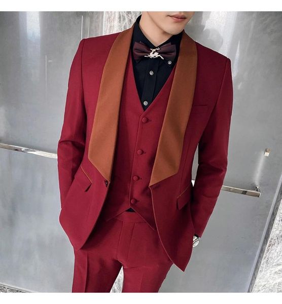 men's suits & blazers men for wedding one button red mens formal spring autumn 3 piece suit 2021 business male jacket pants vest set, White;black
men's suits & blazers men for wedding one button red mens formal spring autumn 3 piece suit 2021 business male jacket pants vest set, White;black