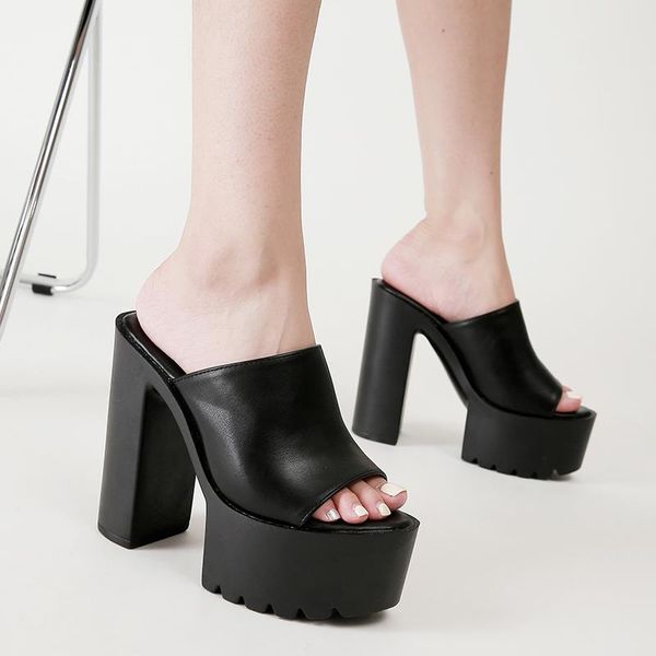 slippers 2021 summer thick heel waterproof platform fish mouth shoes nightclub ladies sandals high heels, Black
slippers 2021 summer thick heel waterproof platform fish mouth shoes nightclub ladies sandals high heels, Black