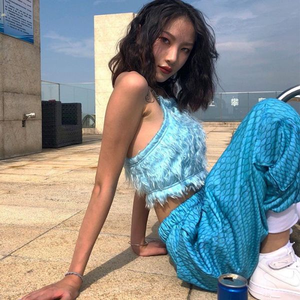 women's tanks & camis furry halter zipper women crop blue yellow ladies leisure vacation tank hanging neck fashion wild camisole, White
women's tanks & camis furry halter zipper women crop blue yellow ladies leisure vacation tank hanging neck fashion wild camisole, White