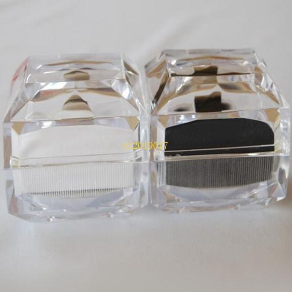 gift wrap 50pcs jewelry package boxes ring holder earring display box acrylic transparent wedding packaging storage cases
gift wrap 50pcs jewelry package boxes ring holder earring display box acrylic transparent wedding packaging storage cases