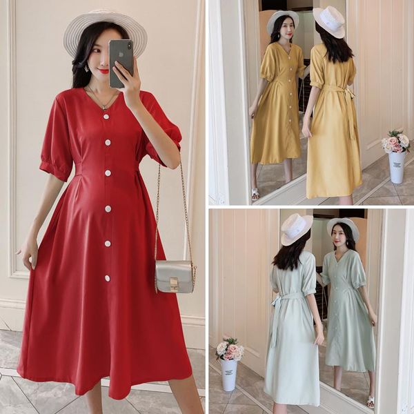 maternity dresses 9023# clothes summer short sleeve v neck mid-long loose stylish dress for pregnant women pregnancy, White
maternity dresses 9023# clothes summer short sleeve v neck mid-long loose stylish dress for pregnant women pregnancy, White