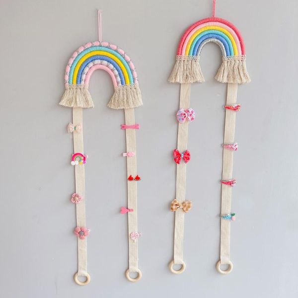 decorative objects & figurines european style woven rainbow children hair clip storage holder wall hanging accessories organizer strip penda
decorative objects & figurines european style woven rainbow children hair clip storage holder wall hanging accessories organizer strip penda