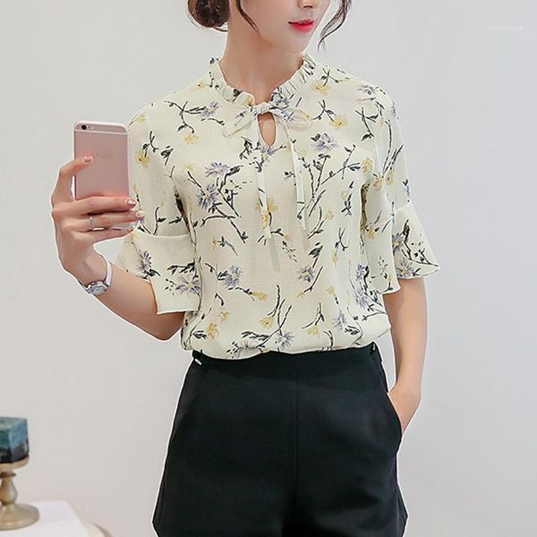 chiffon blouse nice ruffles sleeve women blouses and v neck bow tie print office shirt elegant blusas chemise femme women's & shirts, White
chiffon blouse nice ruffles sleeve women blouses and v neck bow tie print office shirt elegant blusas chemise femme women's & shirts, White