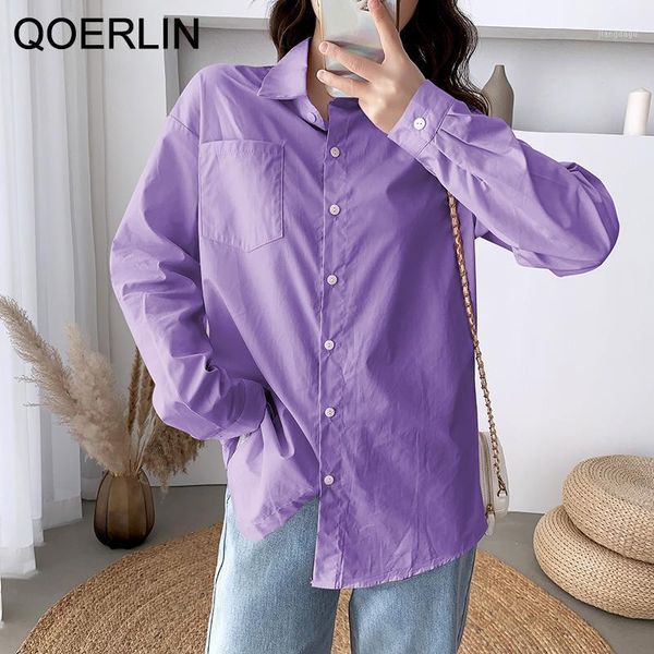 women's blouses & shirts qoerlin ol style office outfits single-breasted blouse women turn-down collar full sleeve loose white female p
women's blouses & shirts qoerlin ol style office outfits single-breasted blouse women turn-down collar full sleeve loose white female p