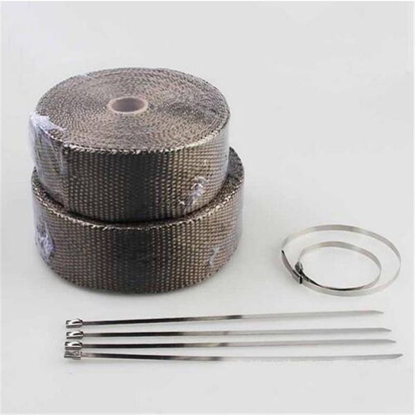 motorcycle exhaust system 5m*5cm heat pipe header wrap resistant fireproof insulating cloth for moto with 4 stainless steel tie
motorcycle exhaust system 5m*5cm heat pipe header wrap resistant fireproof insulating cloth for moto with 4 stainless steel tie