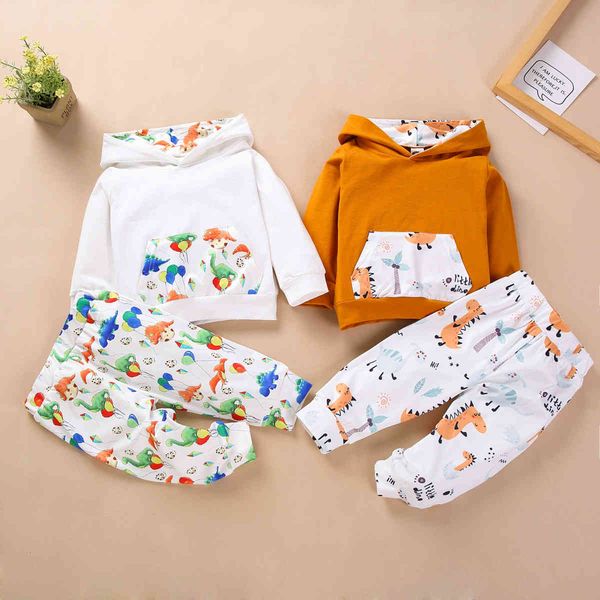 children long sleeve dinosaur sweater suit tracksuit kids animal icon printed hoodie pants 2pcs sets baby boys clothing setq1221, White
children long sleeve dinosaur sweater suit tracksuit kids animal icon printed hoodie pants 2pcs sets baby boys clothing setq1221, White