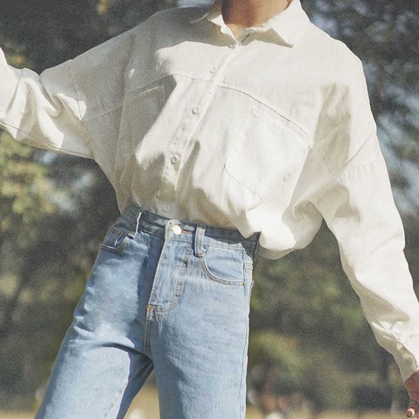 women's blouses & shirts arrival spring korea fashion women batwing sleeve loose double pocket cotton casual white female blu zv4p
women's blouses & shirts arrival spring korea fashion women batwing sleeve loose double pocket cotton casual white female blu zv4p