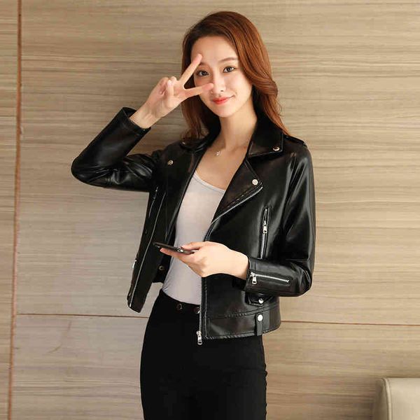 2020 new spring and autumn motorcycle korean version thin short versatile pu women's leather et, Black;brown
2020 new spring and autumn motorcycle korean version thin short versatile pu women's leather et, Black;brown