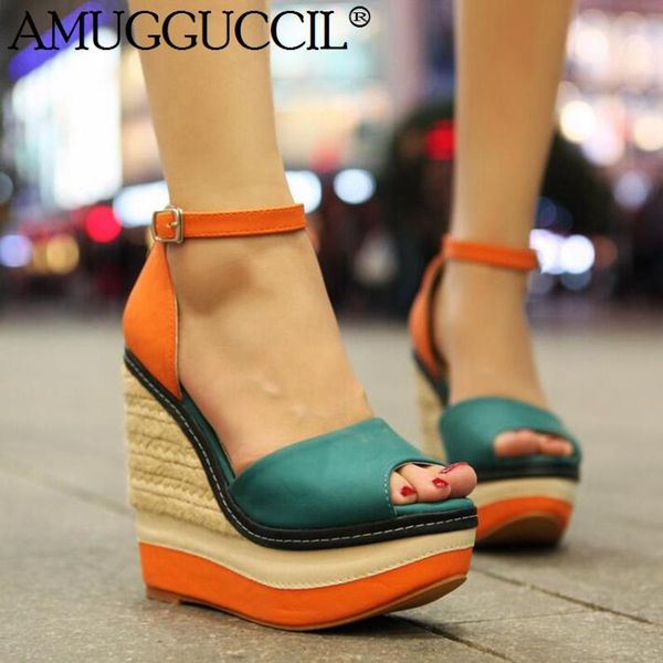 red green brown buckle fashion high heel platform party wedding females ladies wedges women summer sandals l1151, Black
red green brown buckle fashion high heel platform party wedding females ladies wedges women summer sandals l1151, Black