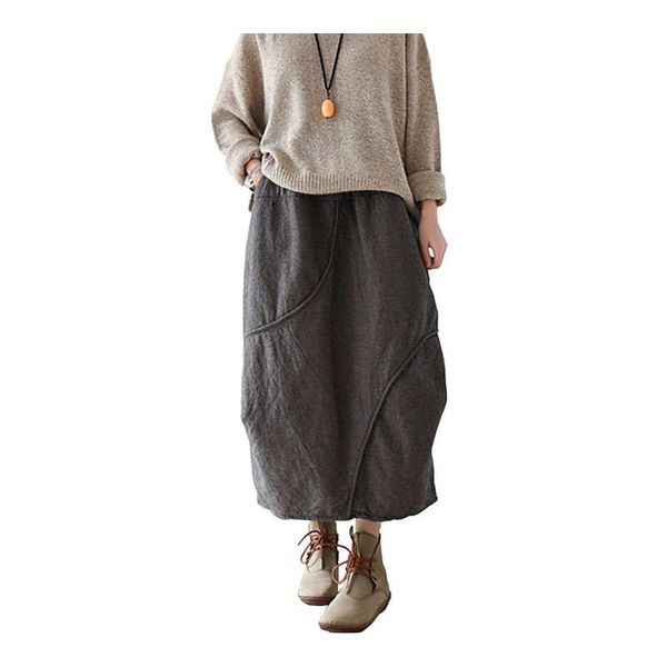 johnature women vintage skirts autumn 2021 cotton linen comfortabe soft plaid loose a-line casual red gray, Black
johnature women vintage skirts autumn 2021 cotton linen comfortabe soft plaid loose a-line casual red gray, Black