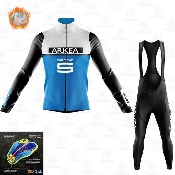 racing sets arkea winter bicycle set bike cycling team 2021 thermal fleece long sleeve sportswear autumn pro jersey suit for men, Black;blue
racing sets arkea winter bicycle set bike cycling team 2021 thermal fleece long sleeve sportswear autumn pro jersey suit for men, Black;blue