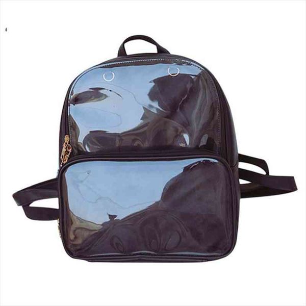 summer fashion women backpack transparent student bags clear versatile backpacks leather lady travel bag
summer fashion women backpack transparent student bags clear versatile backpacks leather lady travel bag