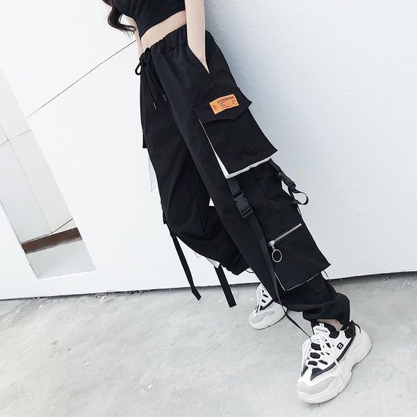 women's pants & capris bf style women cargo pant high waist streetwear black big pocket jogger trousers sweatpants, Black;white
women's pants & capris bf style women cargo pant high waist streetwear black big pocket jogger trousers sweatpants, Black;white