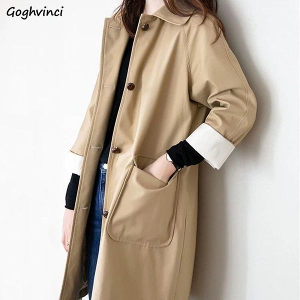 women's trench coats women coat patchwork slim big size 2xl pockets simple korean fashion style all-match students office lady daily ca, Tan;black
women's trench coats women coat patchwork slim big size 2xl pockets simple korean fashion style all-match students office lady daily ca, Tan;black