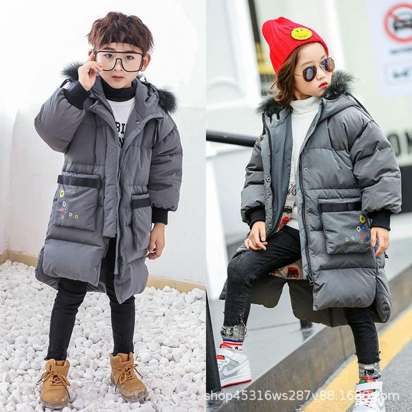 fashion children winter jacket girl coat kids warm thick fur collar hooded long down coats for teenage 4-12y, Blue;gray
fashion children winter jacket girl coat kids warm thick fur collar hooded long down coats for teenage 4-12y, Blue;gray