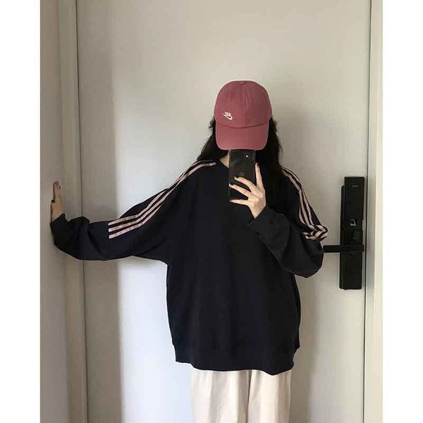 luxury ets net red sweater women's spring and autumn thin lovers' wear ins lazy wind korean loose round neck coat 2021, Black;brown
luxury ets net red sweater women's spring and autumn thin lovers' wear ins lazy wind korean loose round neck coat 2021, Black;brown