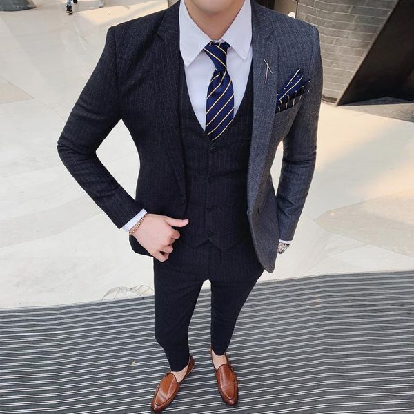 men's suits & blazers splice stripe blazer men slim fit party office dress suit single button 3pc mens jacket trajes azul hombre smokin, White;black
men's suits & blazers splice stripe blazer men slim fit party office dress suit single button 3pc mens jacket trajes azul hombre smokin, White;black