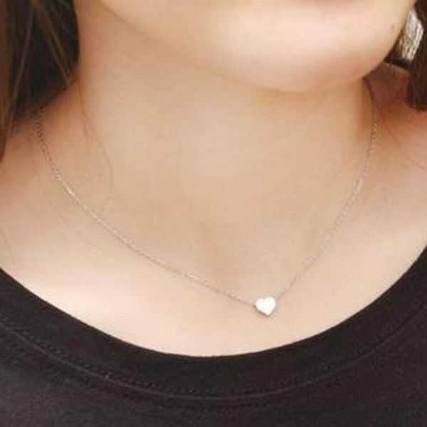 simple women necklace love heart shape pendant chain ladies girls choker necklaces gift ser88, Silver
simple women necklace love heart shape pendant chain ladies girls choker necklaces gift ser88, Silver